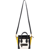 Céline Tricolor Drummed Calfskin Luggage Crossbody Handbag