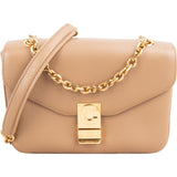Celine Calfskin Classic Box Medium C Lock Crossbody Bag