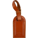 Louis Vuitton Brown Leather Luggage Tag