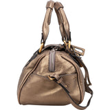 Chloé Metallic Leather Mini Paddington Handbag