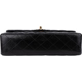 Chanel Quilted Lambskin CC Medium Double Flap Shoulder Bag