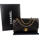 Chanel Quilted Lambskin 24K Gold Medium Double Flap Shoulder Bag