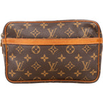 Louis Vuitton Monogram Canvas Compiegne 23 Clutch - vintageandkickz