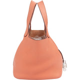 Hermès Crevette Rose Taurillon Clemence Picotin Lock 18 (PM) Handbag