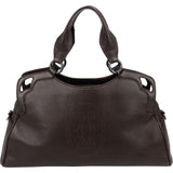 Cartier Brown Pebbled Leather Handbag