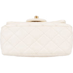 Chanel Quilted Lambskin Mini Rectangular Single Flap Adjustable Crossbody Bag - vintageandkickz