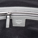 MCM Monogram Visetos Metallic Liz Shopper Tote Shoulder Bag