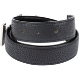 Hermès Black Leather H Emaille Buckle Belt (80)