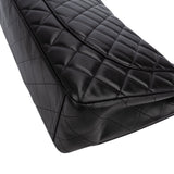 Chanel Quilted Lambskin Palladium Maxi Single Flap Crossbody Bag