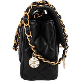 Chanel Quilted Lambskin Mini Rectangular Flap Casino Charms Crossbody Bag