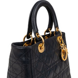 Christian Dior Quilted Leather Lady Dior Handbag