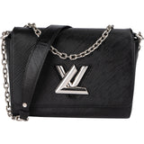 Louis Vuitton Noir Epi Leather Twist MM Crossbody Bag