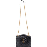 Saint Laurent Quilted Leather Small Loulou Crossbody Bag