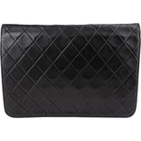 Chanel Quilted Lambskin 24K Gold Single Flap Shoulder Bag