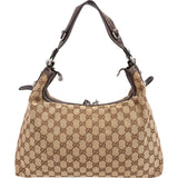 Gucci Monogram GG Canvas Abbey Horsebit Shoulder Bag