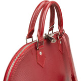 Louis Vuitton Red Epi Leather Alma PM Handbag