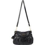Miu Miu Quilted Gathered Leather Handbag