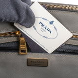 Prada Bicolor Saffiano Leather Galleria Handbag