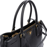 Prada Black Saffiano Leather Galleria Handbag