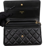 Chanel Quilted Lambskin Wallet on Chain Crossbody Bag