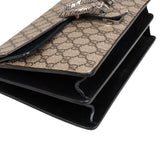 Gucci Monogram GG Supreme Canvas Suede Dionysus Shoulder Bag