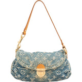 Louis Vuitton Monogram Denim Pleaty Shoulder Bag