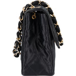 Chanel Quilted Satin Single Flap Crossbody Bag - vintageandkickz