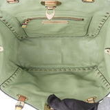 Valentino Leather Rockstud Striped Tote Shoulder Bag