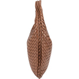 Bottega Veneta Brown Intrecciato Leather Belly Hobo Shoulder Bag