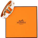 Hermès White Epsom Leather GHW Granville Bracelet