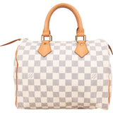 Louis Vuitton Monogram Damier Azur Canvas Speedy 25 Handbag
