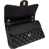 Chanel Quilted Lambskin Jumbo Double Flap Crossbody Bag