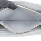 Fendi Blue Leather Studded Emblem Wallet On Chain Crossbody Bag