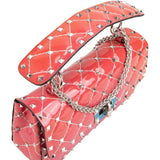 Valentino Garavani Ombre Quilted Patent Leather Rockstud Spike Small Crossbody Bag