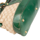 Gucci Monogram GG Green Crocodile Secret Padlock Satchel Handbag