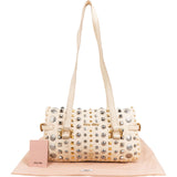 Miu Miu Studded Leather Turnlock Shoulder Bag