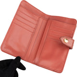Miu Miu Cocco Craquelé Leather Kisslock Wallet