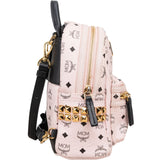 MCM Monogram Visetos Stark Side Studs Bebe Boo Mini Backpack