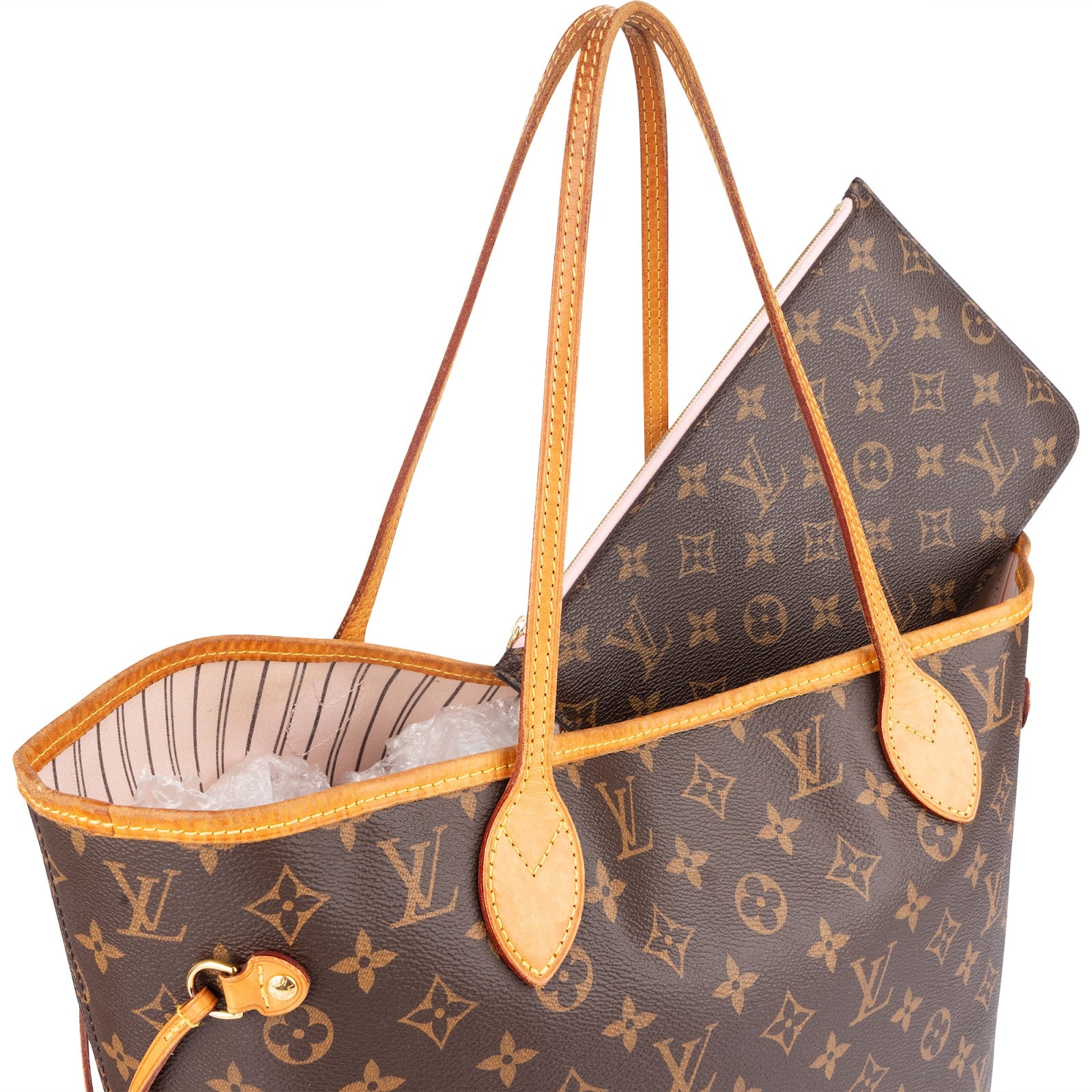 Louis Vuitton Monogram Canvas Neverfull MM Shoulder Bag - vintageandkickz