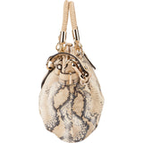 Coach Python Embossed Madison Lindsey Satchel Shoulder Bag