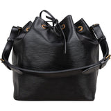 Louis Vuitton Noir Epi Leather Sac Noé Petit Shoulder Bag