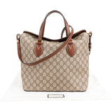 Gucci Monogram GG Supreme Canvas Linea A Foldover Tote Handbag
