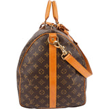 Louis Vuitton Monogram Canvas Keepall 55 Bandoulière Travel Bag