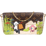 Louis Vuitton Monogram Canvas Félicie Vivienne Illustre Great China Wall Pochette Accessoires Crossbody Bag