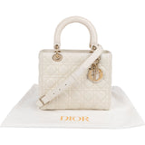Christian Dior Quilted Leather Cannage Lady Dior Handbag