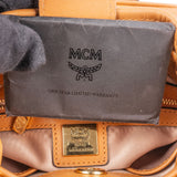 MCM Monogram Visetos Studded Small Drawstring Bucket Crossbody Bag