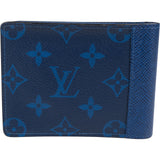 Louis Vuitton Blue Canvas Monogram Multiple Wallet