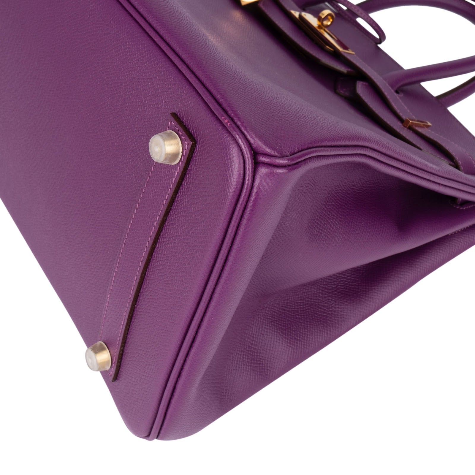 Hermès Violet Epsom Leather Birkin 35 Handbag - vintageandkickz