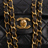 Chanel Quilted Lambskin 24K Gold Medium Double Flap Shoulder Bag
