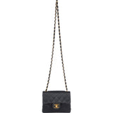 Chanel Quilted Satin Single Flap Crossbody Bag - vintageandkickz